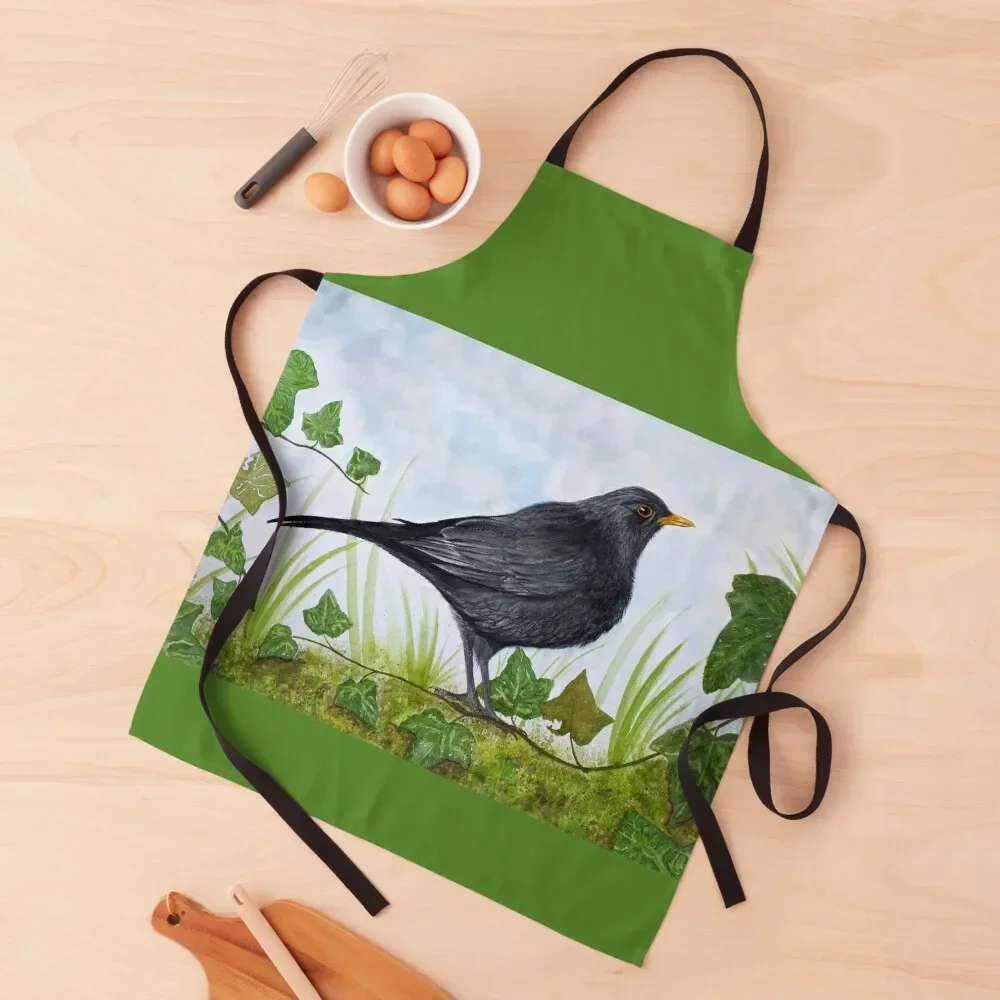 

The Blackbird Apron For Cosmetologist Household Items Useful Cute Kitchen Accessories Apron