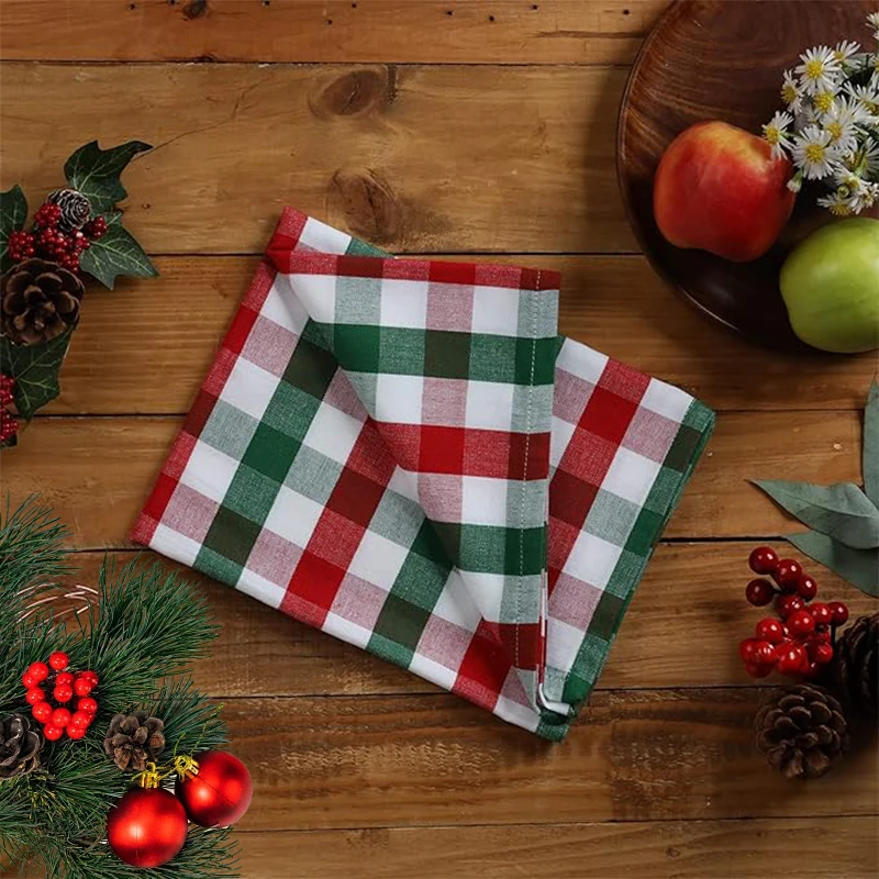 Set Of 6 40x40cm Christmas napkins, dining tables, holiday decorations