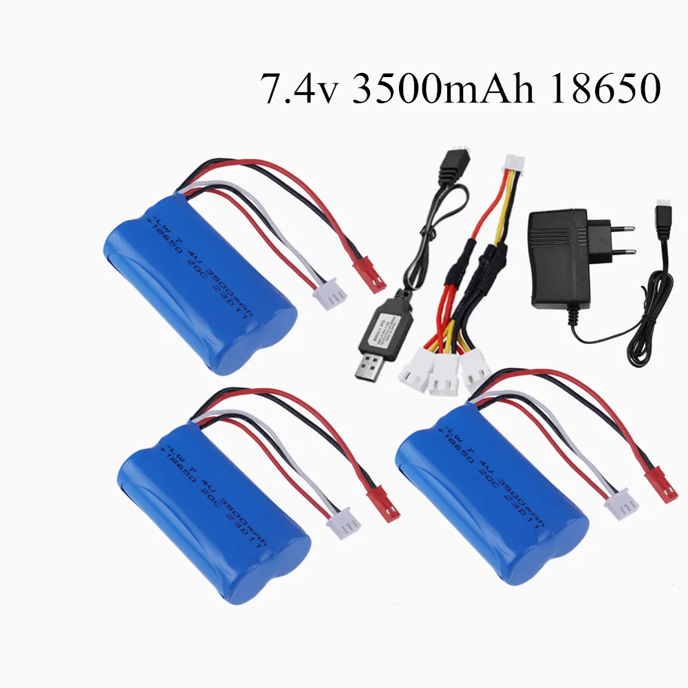 Upgrade JST 2S 7.4V lipo battery For HuanQi 957/948/848B/827B/823/955/956/957/948 MJX F45/T55 Remote Control Toys parts 18650