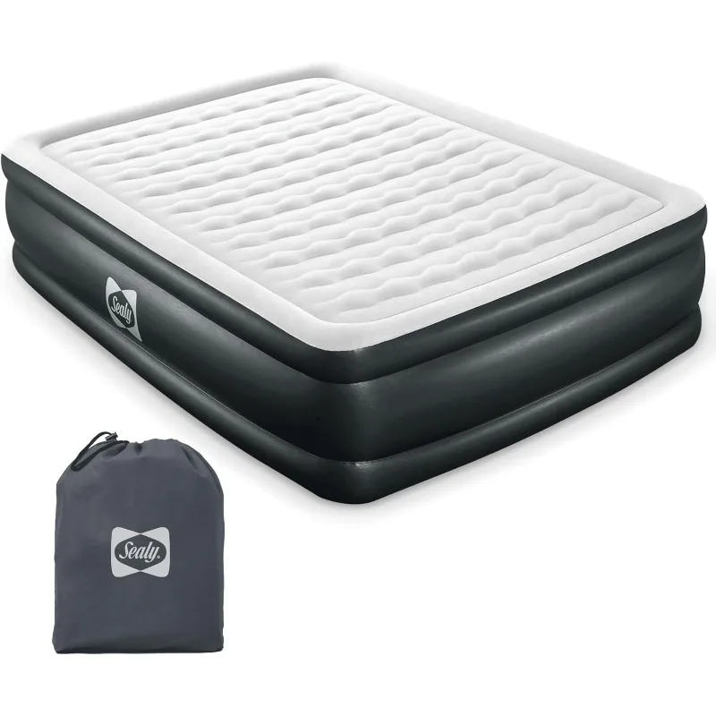 

Sealy Tritech 20" Inflatable Air Mattress Bed with Built-in Pump,Storage Bag, and Repair Patch,for Indoor and Outdoor Use, Queen