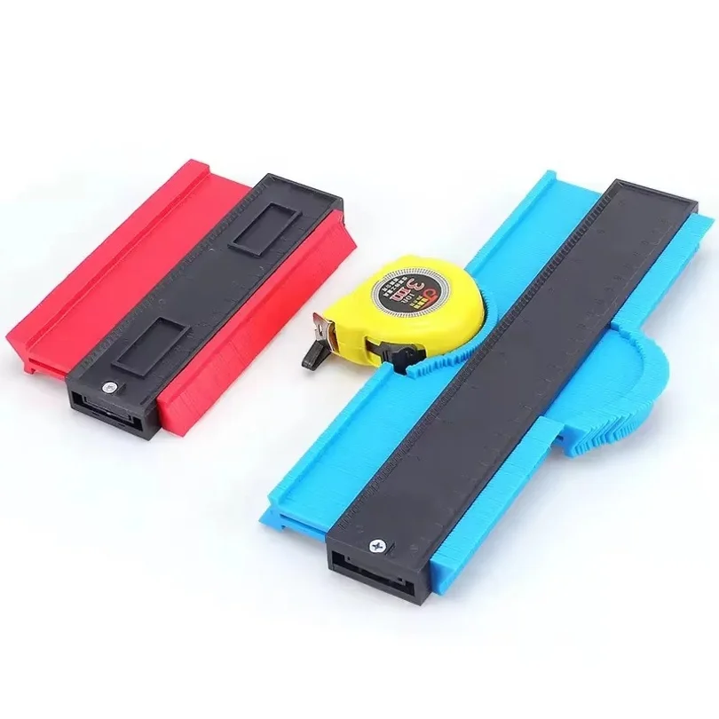 Profile Contour Gauge line Copier Ruler Cutting template Construction Woodworking Measuring instrument ceramic Tiling tiles tool