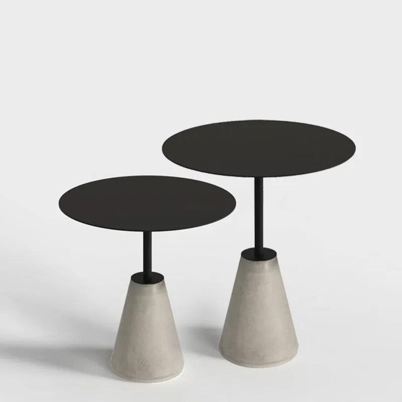 

Coffee table corner personalized creative art simple Nordic concrete cafe milk tea shop wrought iron round table