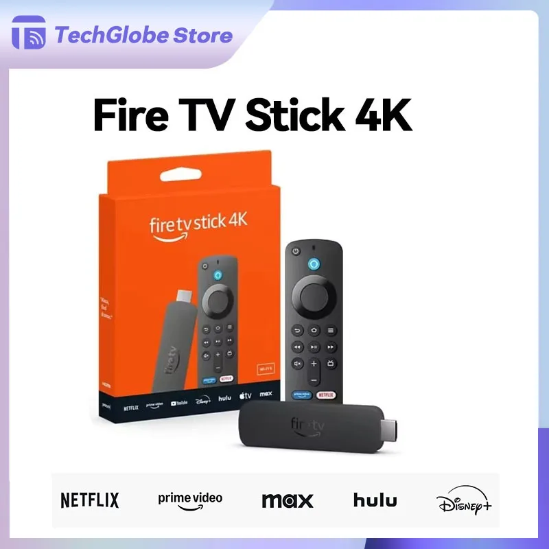 

Original Amazon Fire TV Stick 4K 2023 Android TV Netflix Smart TV Box With Alexa Voice Remote Multi-language Support Portable