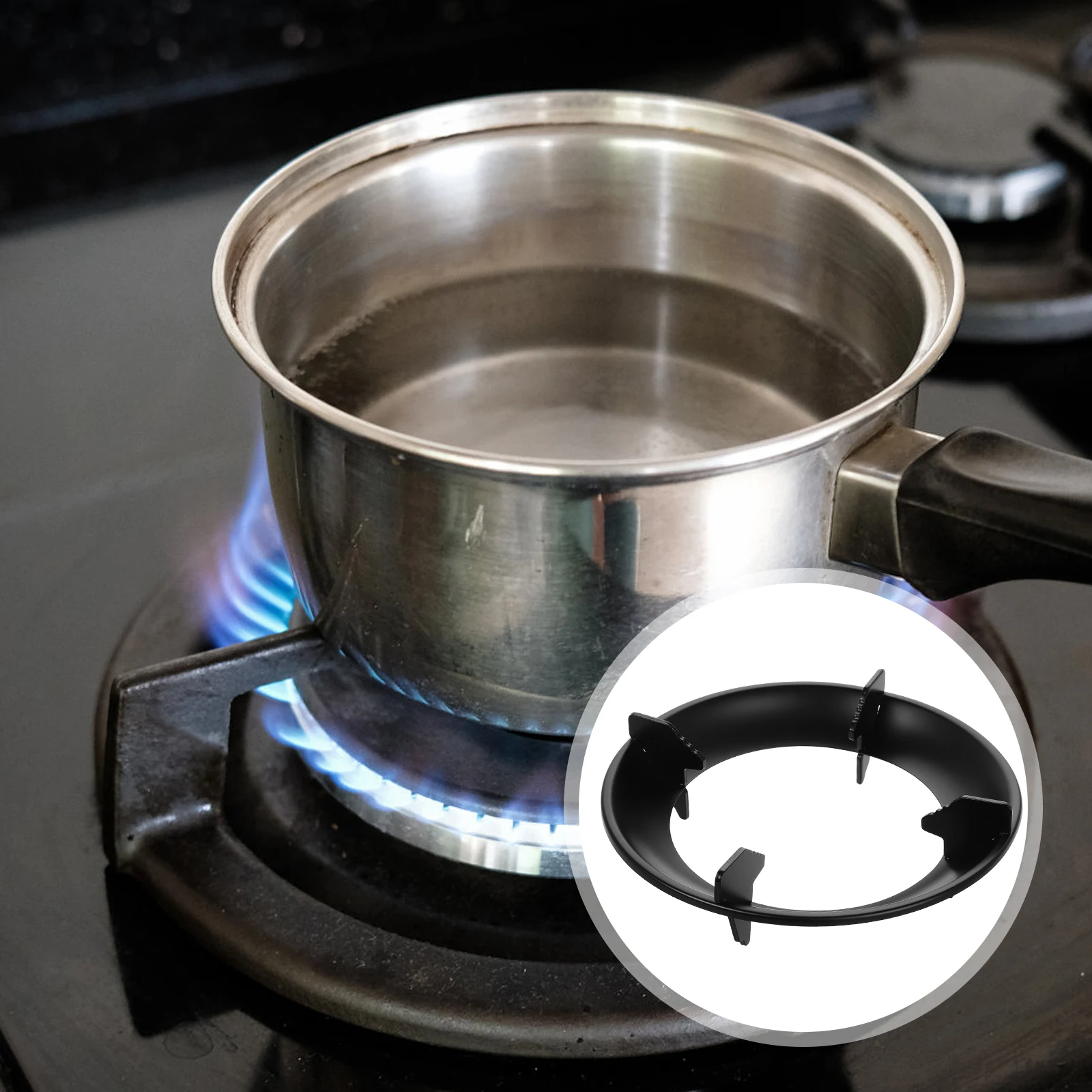 

Non-Slip Wok Ring Replacement Parts Thickened Cast Iron Pot For Gas Durable Antislip Design Universal Stove Burner