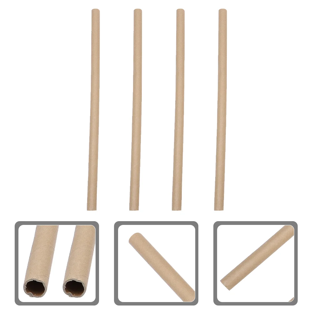 4 Pcs Carton Packaging Cardboard Tubes for Craft Toilet Paper Crafts Stuff DIY Refillable Classroom Poster Packing