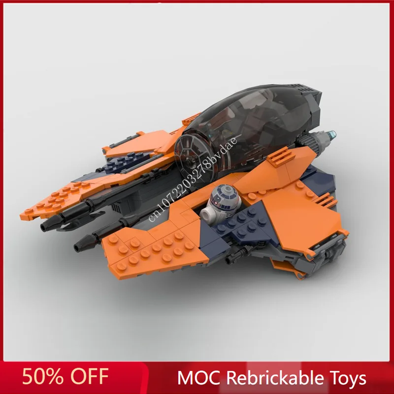 381pcs moc Eta-2 Actis-Klasse Interceptor Modellbau steine Technologie Ziegel DIY kreative Montage Kinderspiel zeug Geschenke