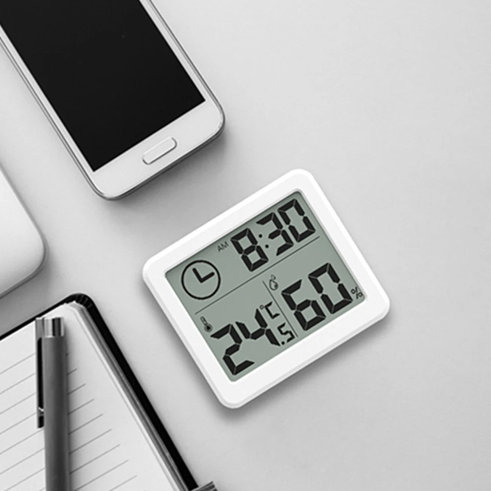 

2pcs Electronic Thermometer Hygrometer Ultra Thin Display Indoor Home Bedroom Living Room Baby Room Office