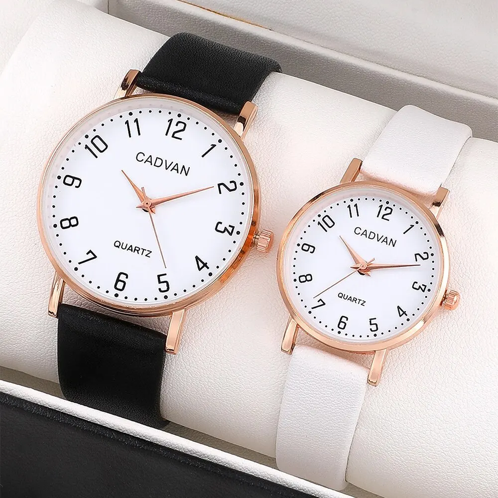 2pcs Couple Watches Watch For Women Men Waterproof Clock Male Calendar Quartz Wrist Watches Leather Ladies Man Watches