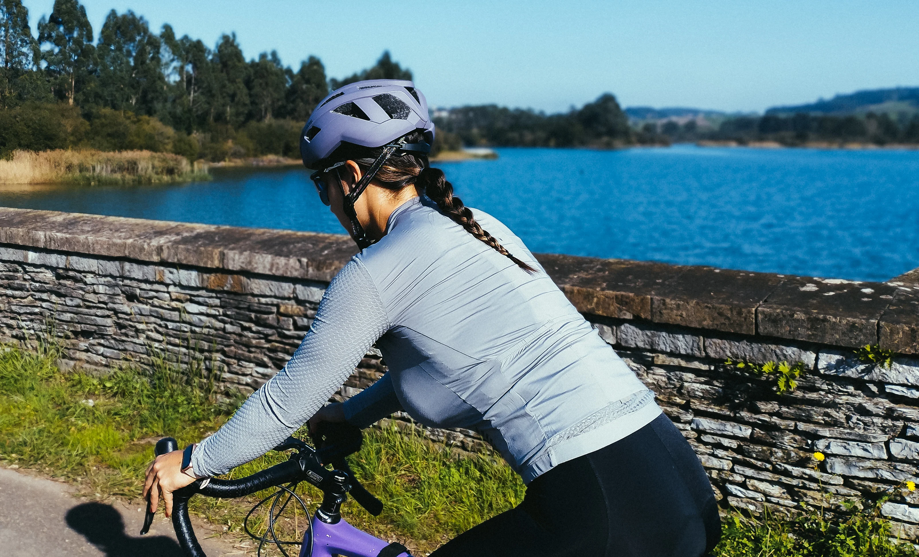 YKYW Frauen Radfahren Langarm Jersey MTB Fahrrad Jersey Frühling Herbst Radfahren Kleidung Schlank Top Shirts Reiten Rennrad Kleidung – Detail 4