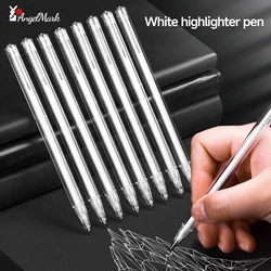 White Gel Ink Pen Classic Gelly Roll Art Highlight Marker Pen 3/6/12Pcs Bright White Silver Gold Art Painting Drawing Pens