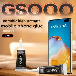 GSOOO-pegamento negro fuerte para reparación de teléfonos inteligentes, adhesivo portátil para pantalla LCD, portátil, auriculares, Ipod, 5 piezas, 10 piezas, 3ML, nueva actualización