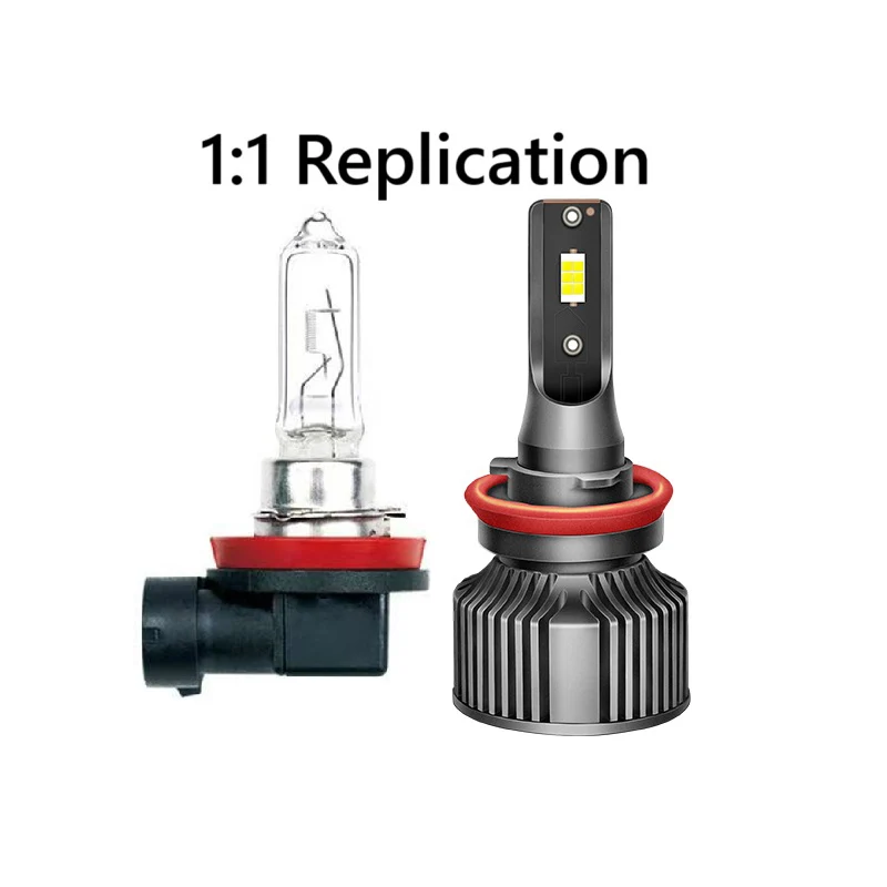 880 881 LED المصباح لمبة H19 H18 H11 H7 H3 ضوء السيارة 4300K 6000K 12V 50W 9007 9004 HB5 HB1 مصابيح السيارات عالية الطاقة