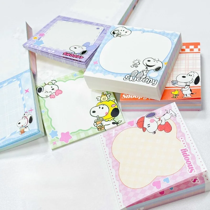 Snoopys New Memo Pad Anime Message Paper Note Markers Index Stickers Student To Do List Notes School Stationery Gift - view 5