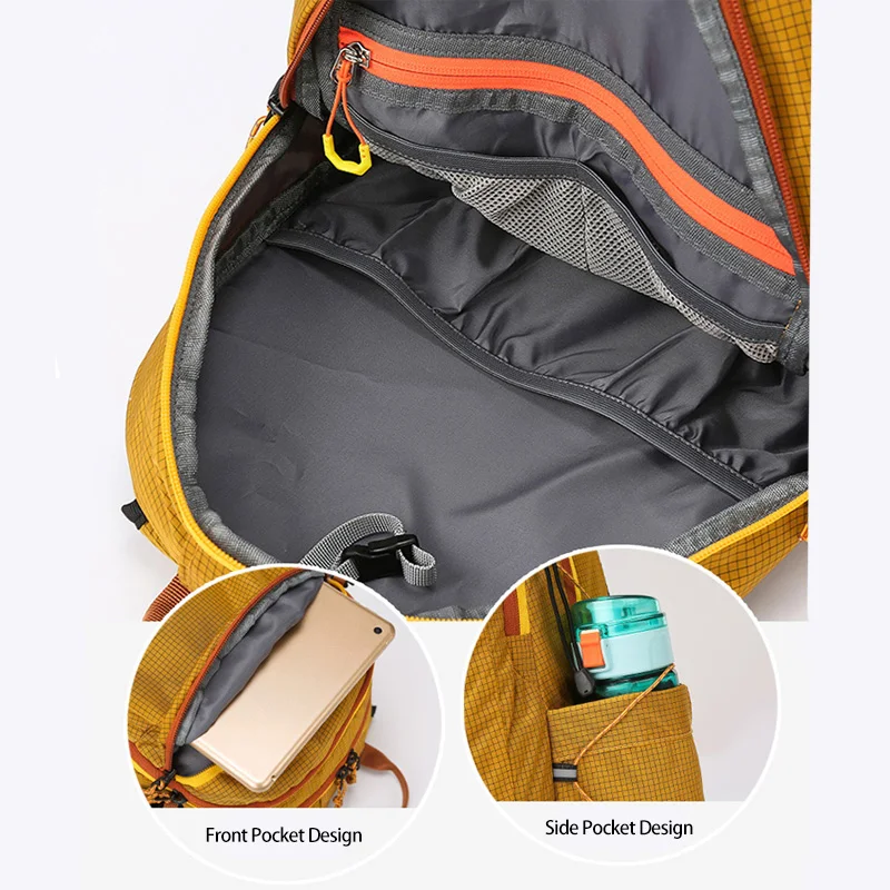 خفيفة الوزن نايلون عالية السعة المشي لمسافات طويلة في الهواء الطلق على ظهره للجنسين دائم 20L محايد حقيبة السفر متعددة الأغراض حقيبة ظهر عادية #4