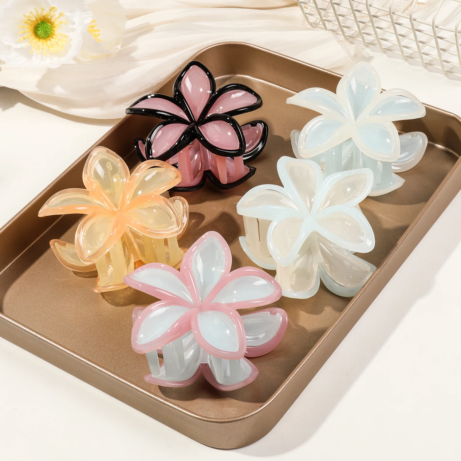Summer Pearl Jelly Hair Claw C - огляд і ціна Ethnic Fashion Accessories