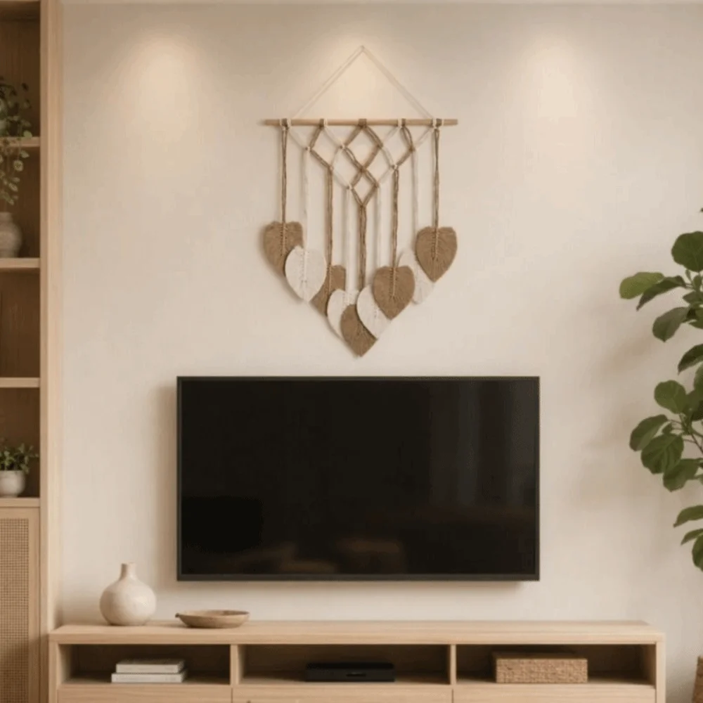 Tassel Leaf Bohemian Woven Tapestry Tassel Design Contrasting Color Dreamcatcher Tapestry Handmade Nordic Style