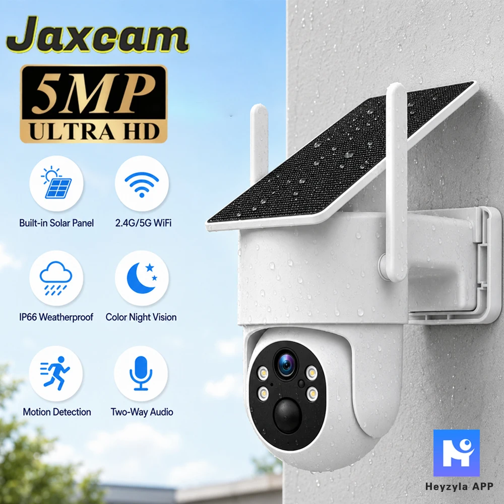 All‑in‑One 5MP 5GHz Wifi Solar Battery Network PTZ Camera Color Night Vision IR Ai Motion Detection Outdoor Waterproof IP Camera