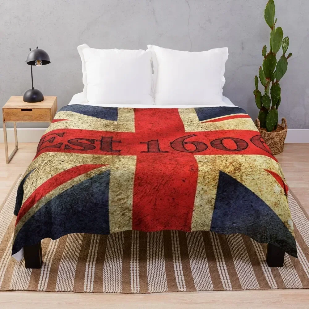 

Vintage Union Jack Throw Blanket Versatile Cozy Throw Blanket for All Occasions