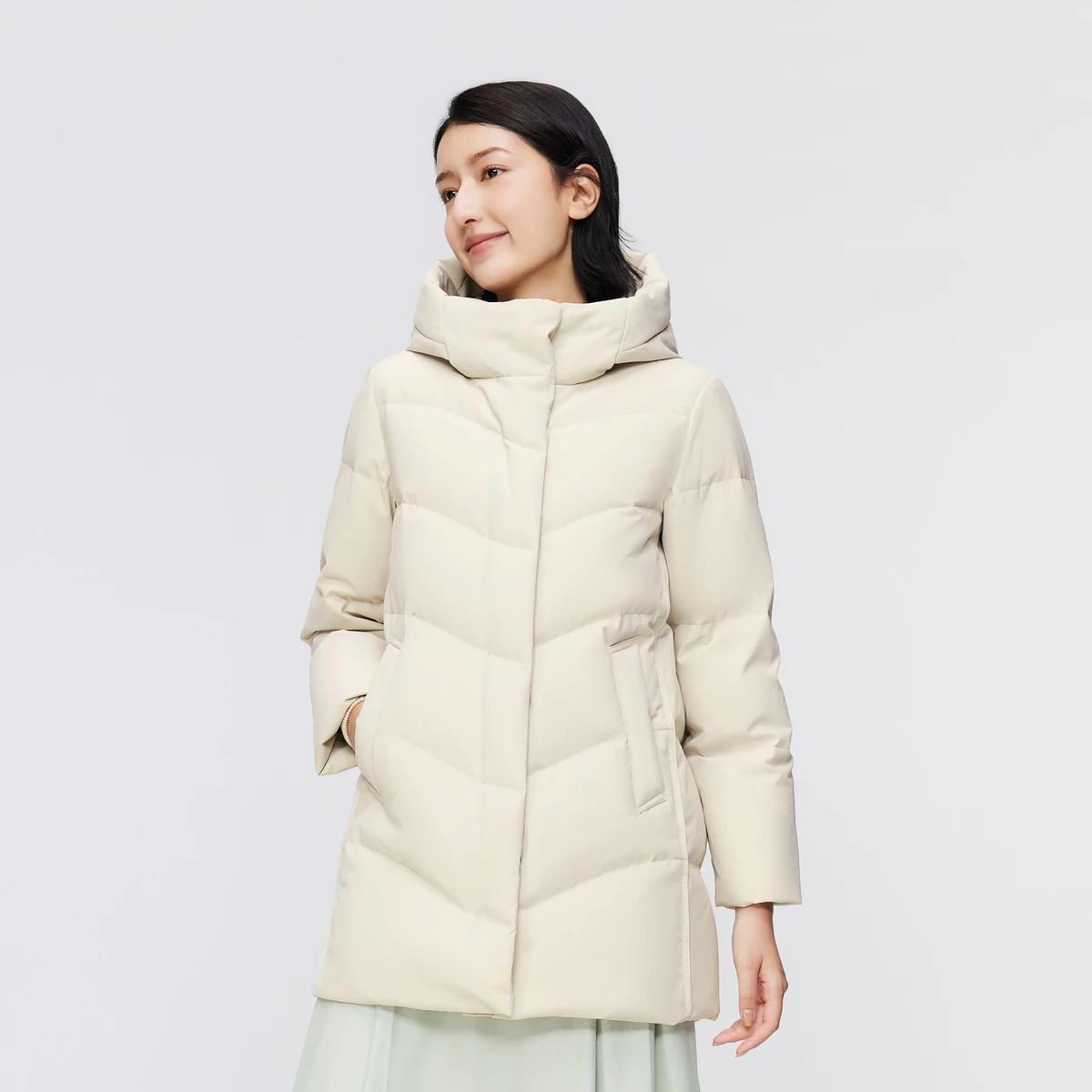 

Bosideng 90% пуховик для женщин, теплая зимняя куртка, куртка-пуховик с длинным капюшоном, утепленная теплая верхняя одежда