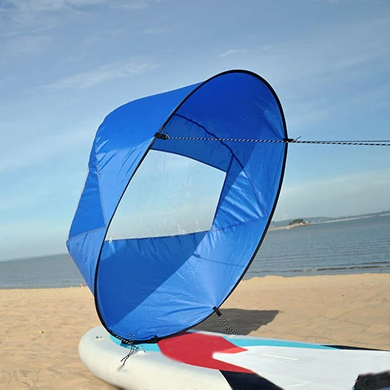 Kayak Downwind Wind Sail Portable Wind Sail Kit Compact Kayak Wind Sail Foldable Paddle Board Accessories