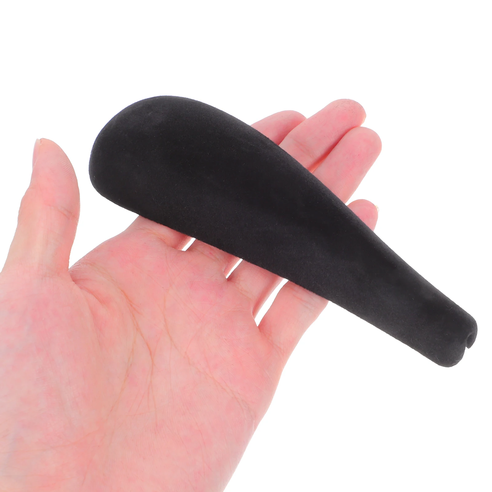 

10 pcs Forms Wide Pads Hanger Shoulder Pads Black Flocking Thickened Non Slip Garment Clothes Shoulder Pad Forms