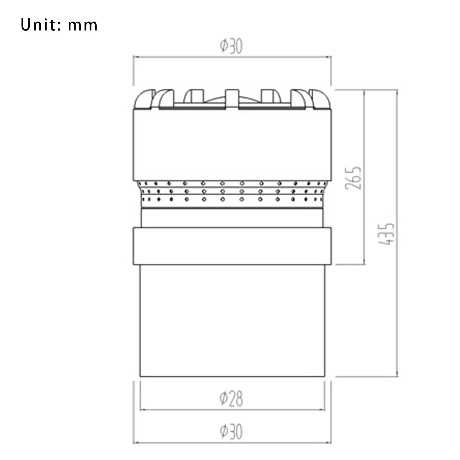 Mikrofonkartuschenkern Professionelles 30 mm kabelloses Mikrofonzubehör