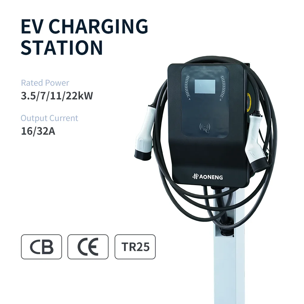 High Quality 7KW-44KW AC Dual Charging New Condition Electric Vehicle Car EV Charger for Home and Commercial Use