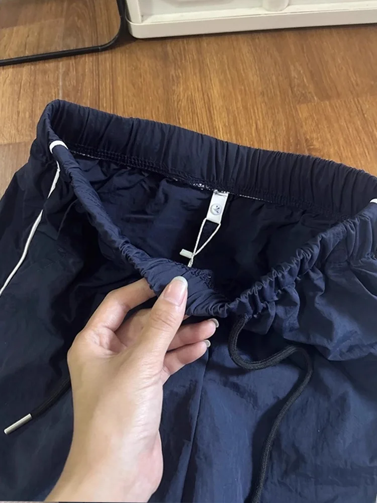 

Уличные спортивные повседневные брюки Qui Dry, мужские осенние американские модные брендовые тонкие прямые свободные длинные брюки k Blue