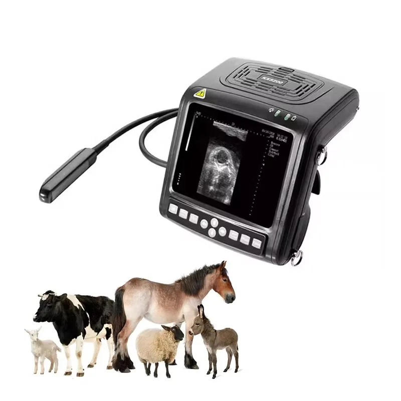 GF-KX5200 High Quality Veterinary Ultrasound Scanner 5.7 Inch Full Digital B-Mode Portable Rectal Probe for Cow for Animal Care