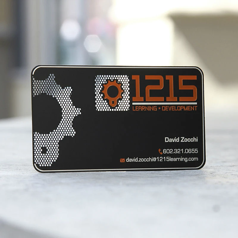 Customized inquiry Metal Business Card with Qr Code Custom logo Printed Luxury Metal Business Visiting Card