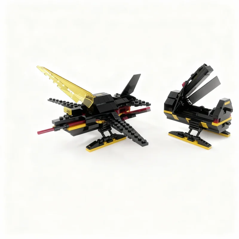 

411pcs MOC Blacktron Cruiser V 2 Space I Model Building Blocks Construction Toy Christmas Gifts DIY Creative Idea Education