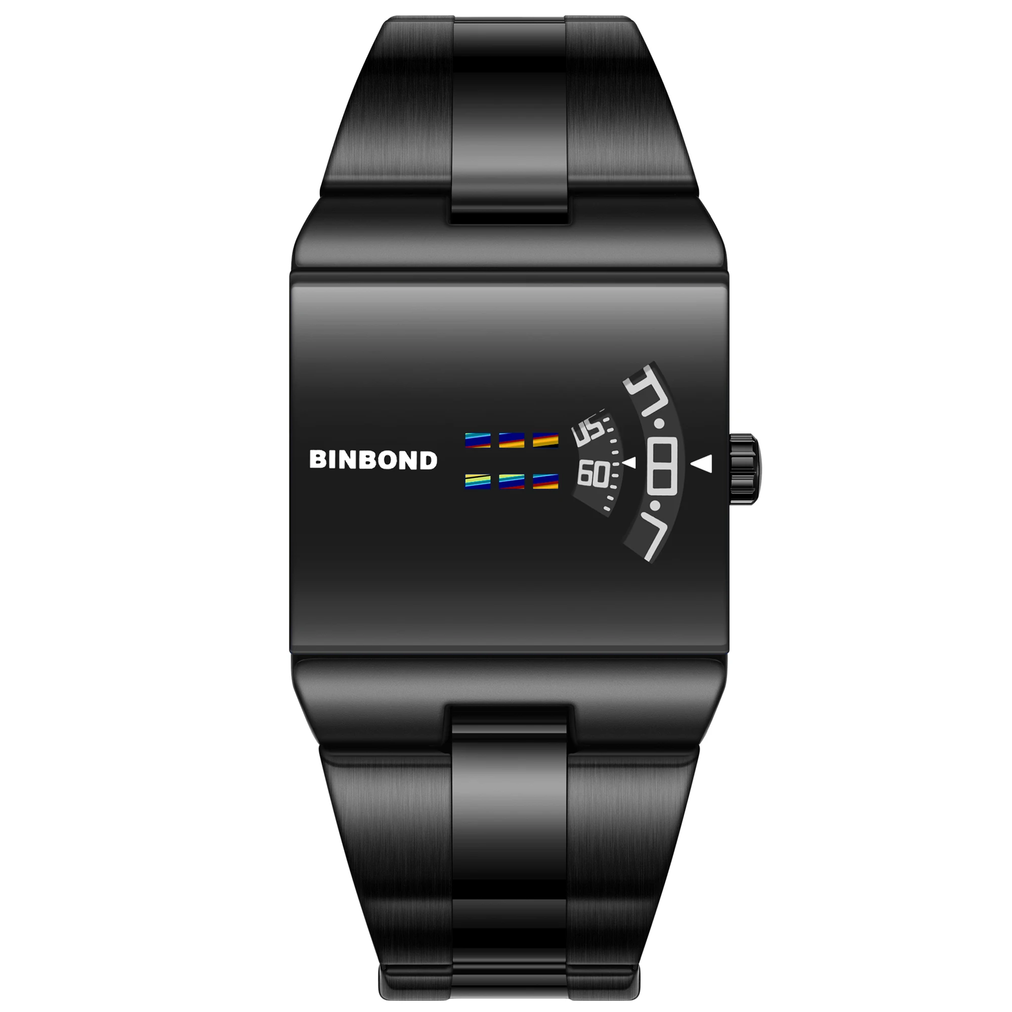 BINBOND Accurate Quartz Watches For Men Waterproof Men's Watch Sturdy Relojios Stainless Steel Wristwatches Luxury Reloj