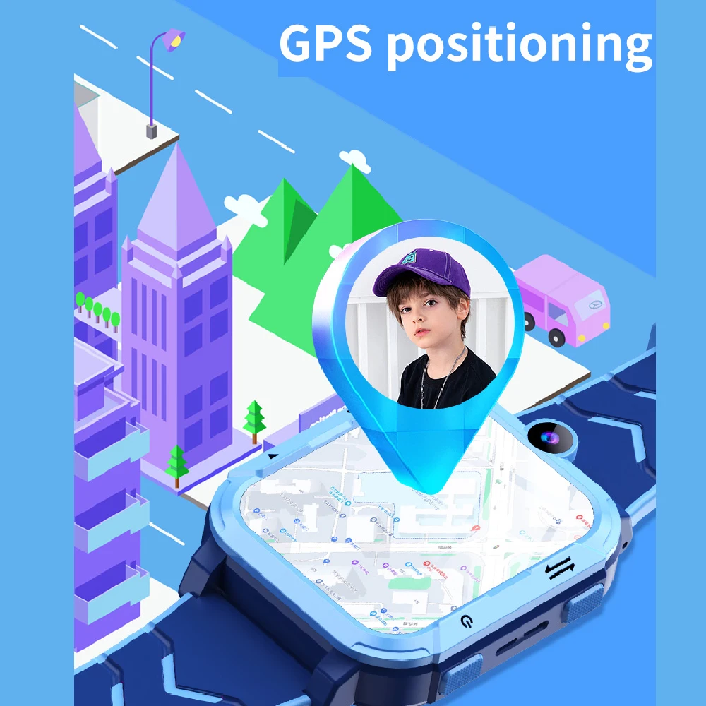 4G الاطفال ساعة ذكية الهاتف 1 + 8GB GPS واي فاي المقتفي موقع مكالمة فيديو SOS دعوة الظهر رصد APP Dowload الأطفال Smartwatch الهدايا