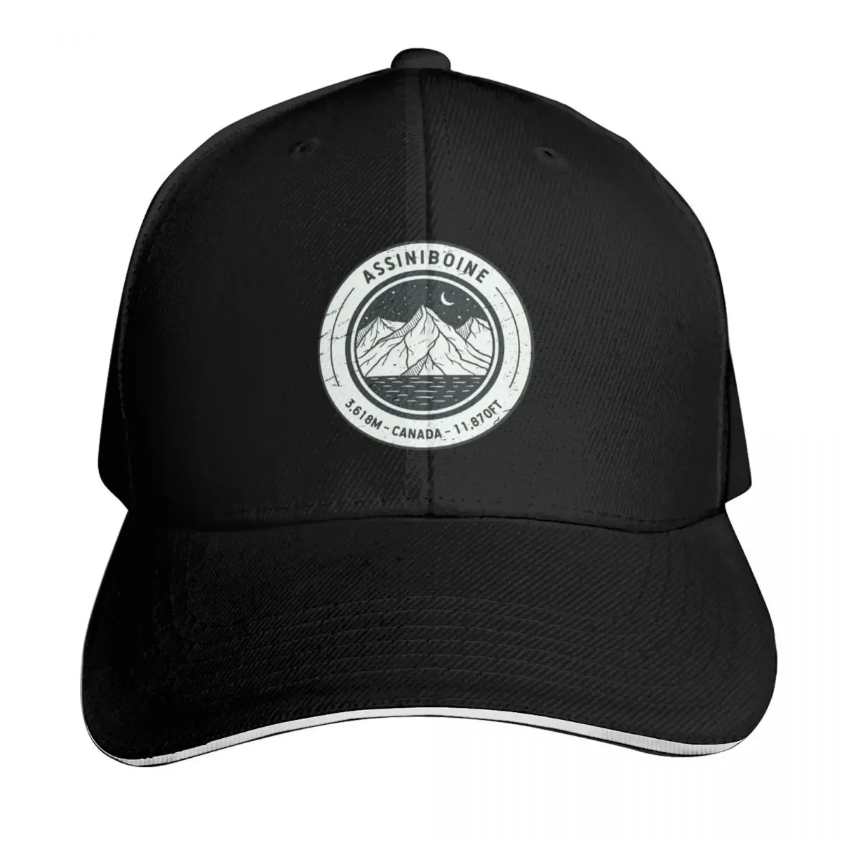 Assiniboine Canada | Hiking | Skiing Baseball Cap Breathable Mesh Back Adjustable Buckle Closure Moisture Wicking Quick Dry