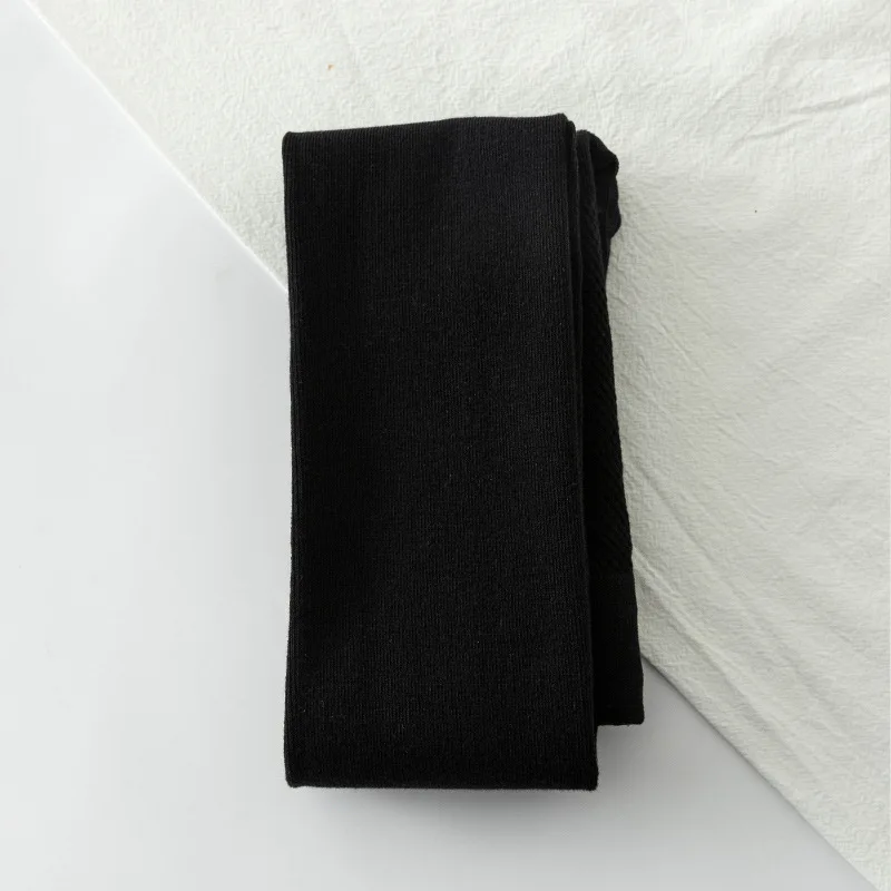 Women Tights Vertical Striped Pantyhose 2025 Autumn Winter Thickened Matte Pressure Black Gray Leggings Warm
