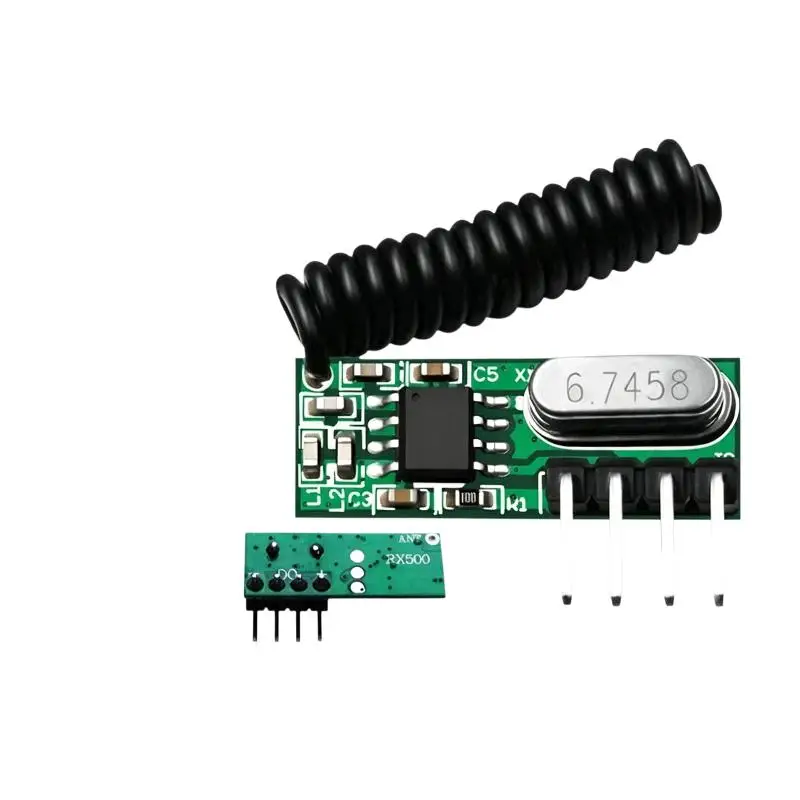 Wireless Superheterodyne Receiver Module 315MHz 433MHz Compatible with DIY Garage Door Remote Control