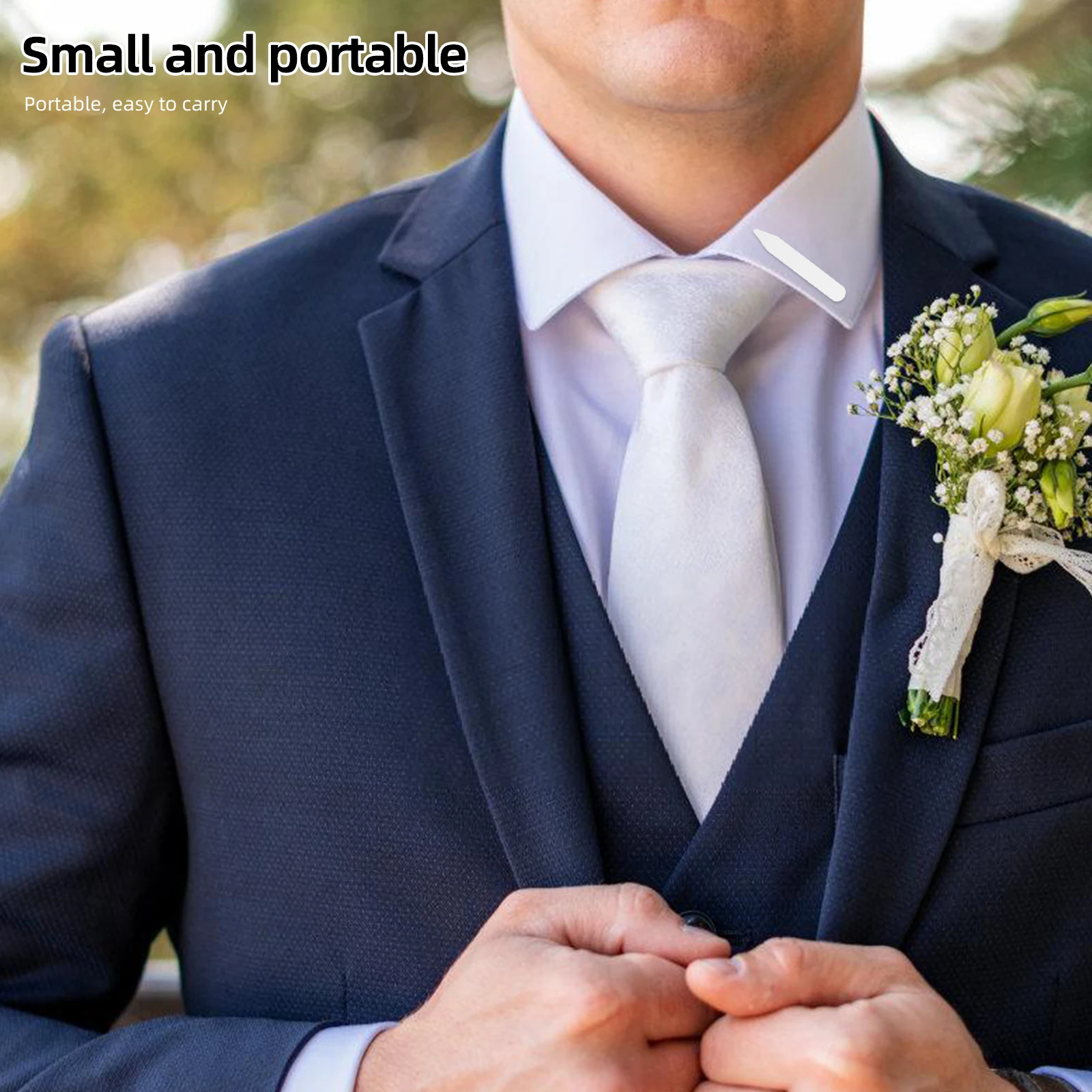 200 peças colarinho permanece nylon plástico branco em 3 tamanhos para homens vestido camisa acessórios suporte de colarinho nítido