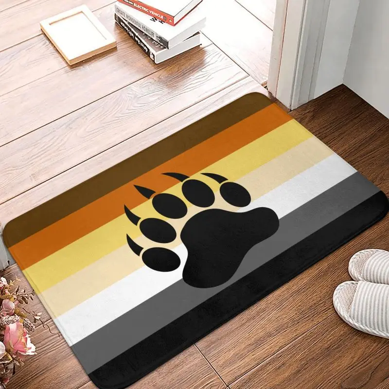 Custom Animal Bear Paw Doormat Mat Anti-Slip Bath Kitchen Garden Rug Carpet 40*60cm