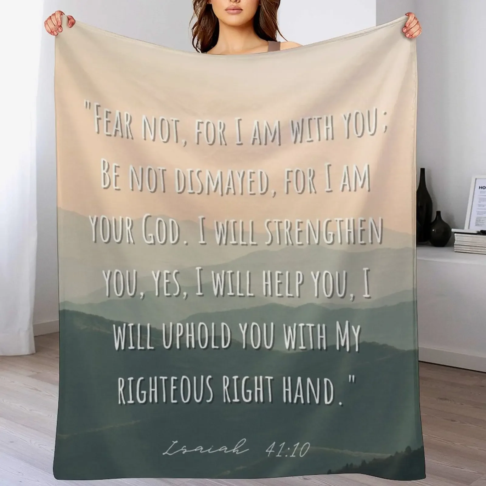 

Christian Bible Verse Throw Blanket Breathable Lightweight Blanket for Adults Kids