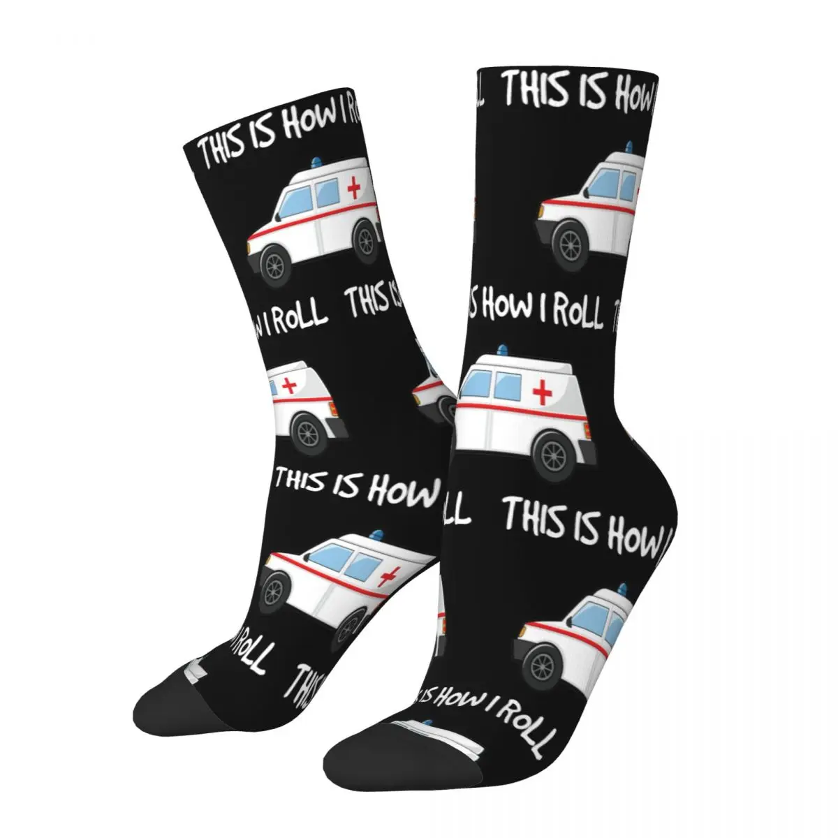 

Retro This Is How I Roll Theme Sports Socks Merch Spring Autumn Winter Funny EMTs Soft Middle Tube Socks Breathable