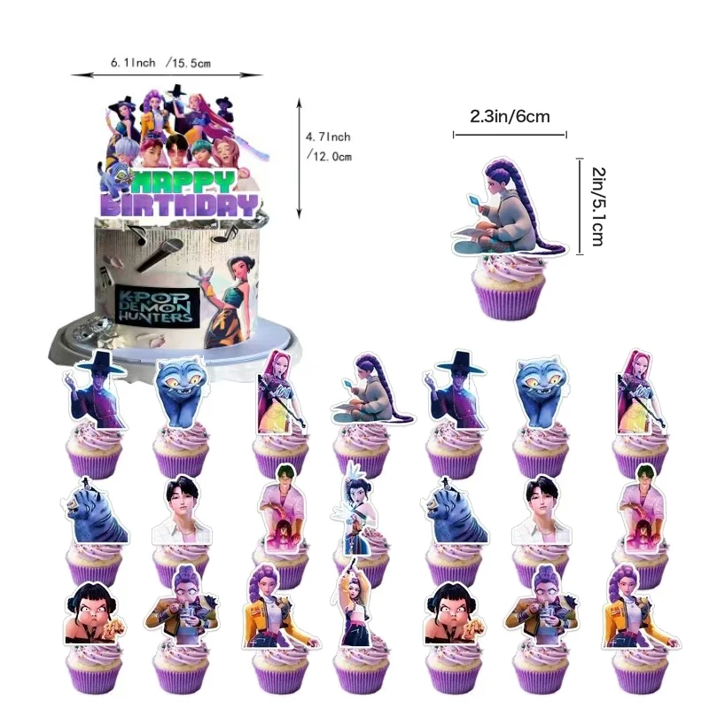 Kpop كعكة توبر كعكة الديكور كب كيك عيد ميلاد تزيين الفتيات الاطفال حزب زينة استحمام الطفل حزب الحسنات #6