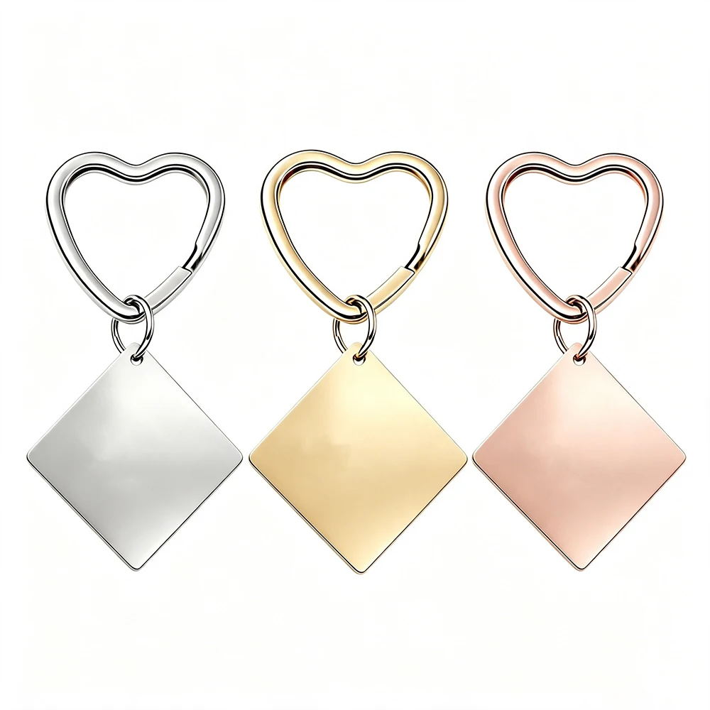 Fnixtar 10pcs Personalized Custom Calendar KeyChains Stainless Steel Engrave Special Date Birthday Wedding Anniversary Keyring