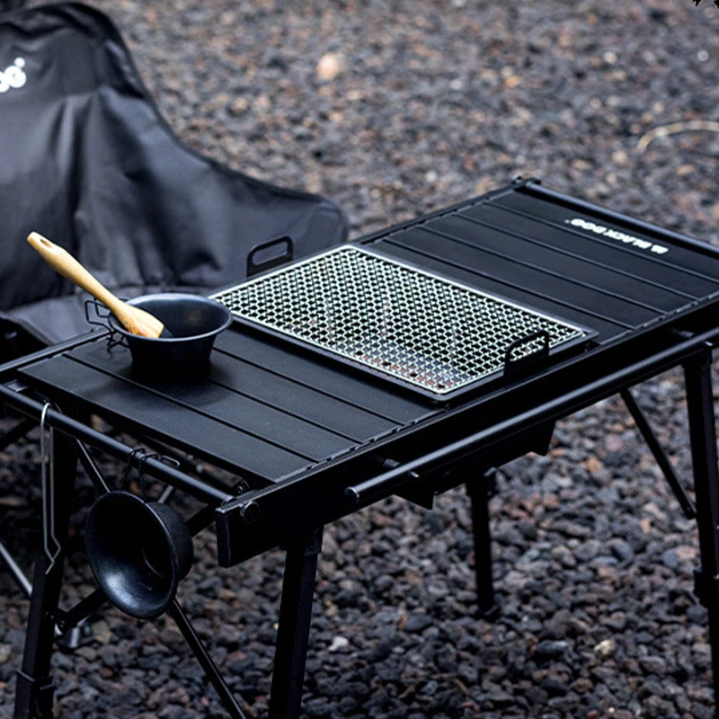 

Outdoor Portable Camp Table Foldable Multi-Functional Adjustable Desk Dark Camp Style Gear Assemble Free Combination