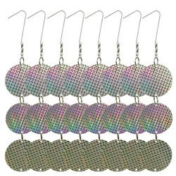 24PCS/Set Bird Repellent Discs Reflective Hanging Device To Keep Birds Away Like Woodpeckers For Pigeons Woodpeckers