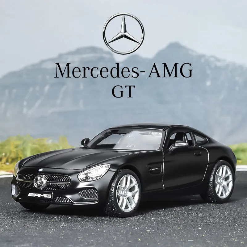 

Оригинальные коллекционные машинки Maisto 1:24 Mercedes-Benz GT, модель из сплава, коллекционная игрушка, украшение, подарок