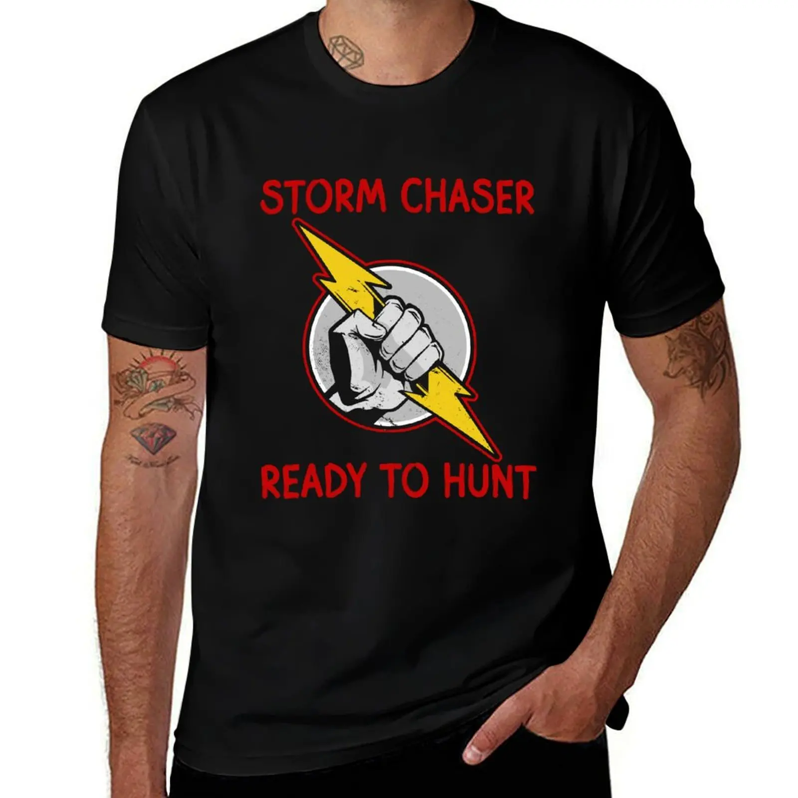 

Storm Chaser Ready To Hunt Weather T-Shirt Street Art Print Tee Shirt