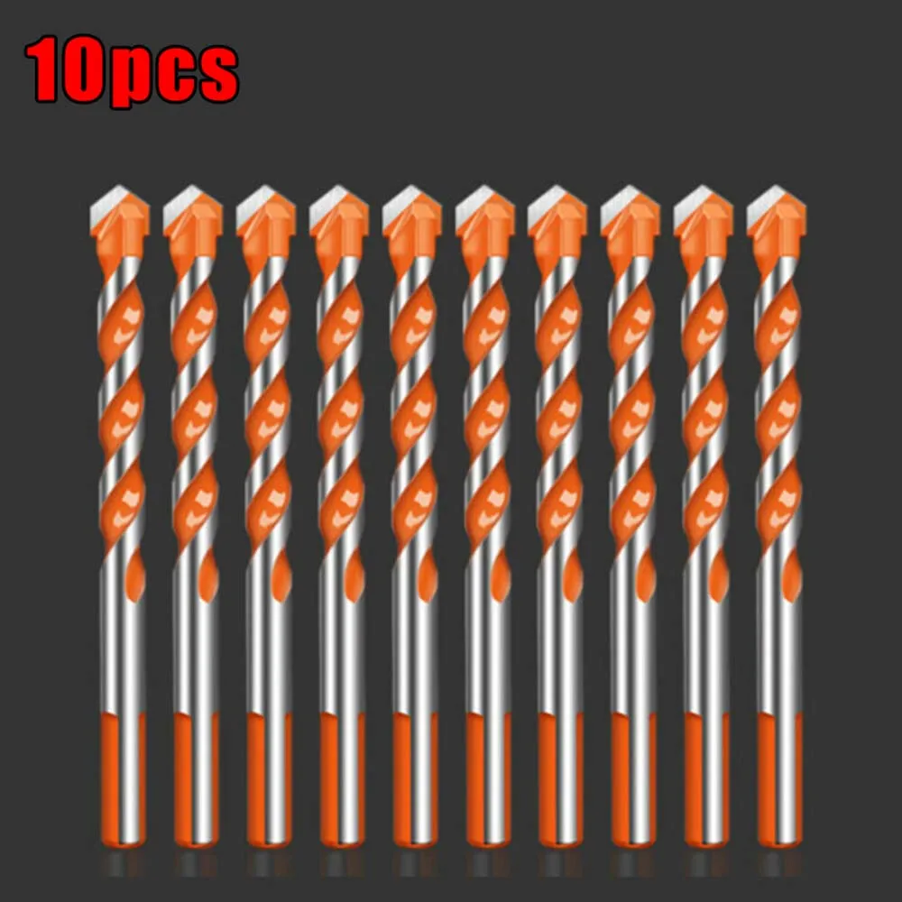 10PCS Center Drill Bits For Drilling Glass Ceramic Tiles Walls Metal Etc 6mm Tungsten Carbide Drill Bit Set Drilling Tools
