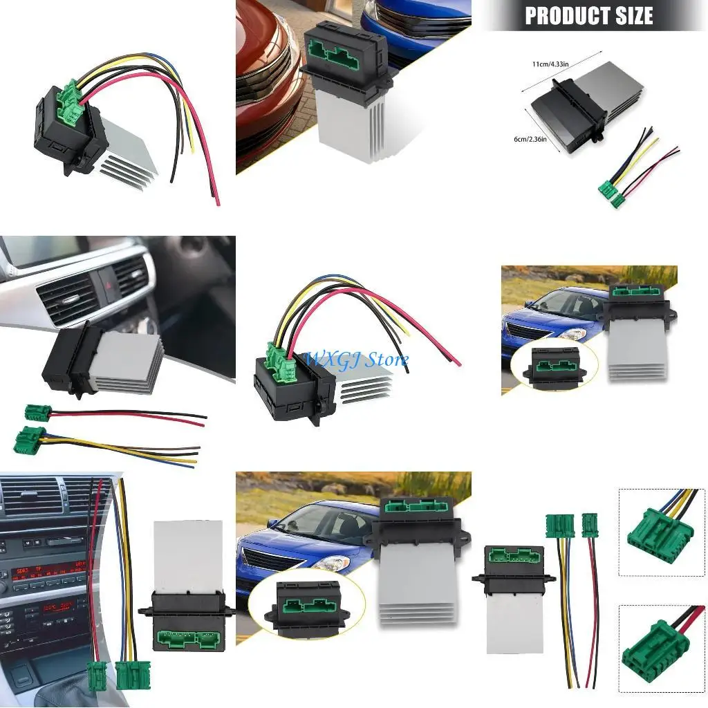 

37JE Blower Motor Resistor Enhances Voltages Stability 27150ED70A 7701048390 7701207718 107207607406 F657165W 657165WM 6441L2