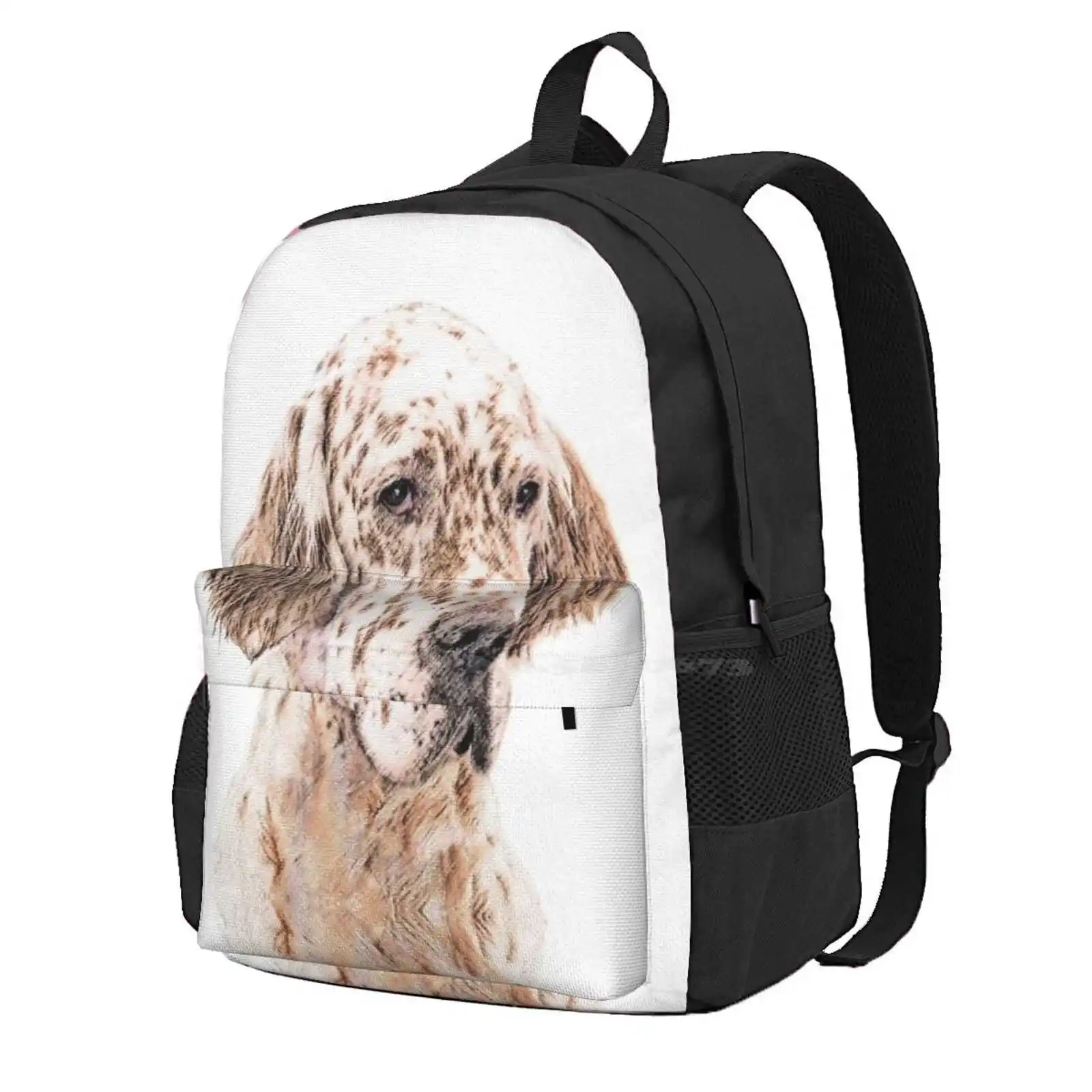 English Setter (Orange Belton) Hot Sale Schoolbag Backpack Fashion Bags English Setter Orange Belton Chestnut Belton Dog Puppy