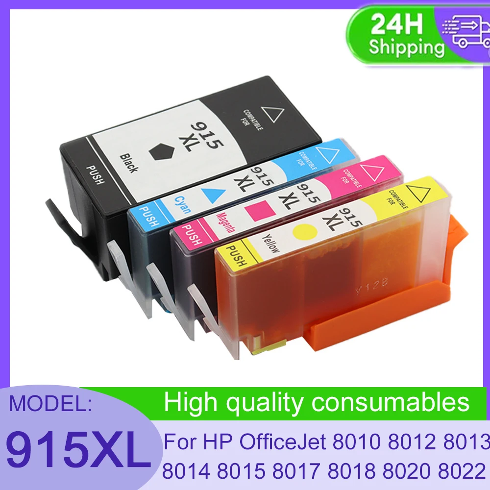 

Vilaxh Compatible For HP915 915XL 915 919 XL 919XL Ink Cartridge for HP OfficeJet Pro 8015 8025 8020 Printer